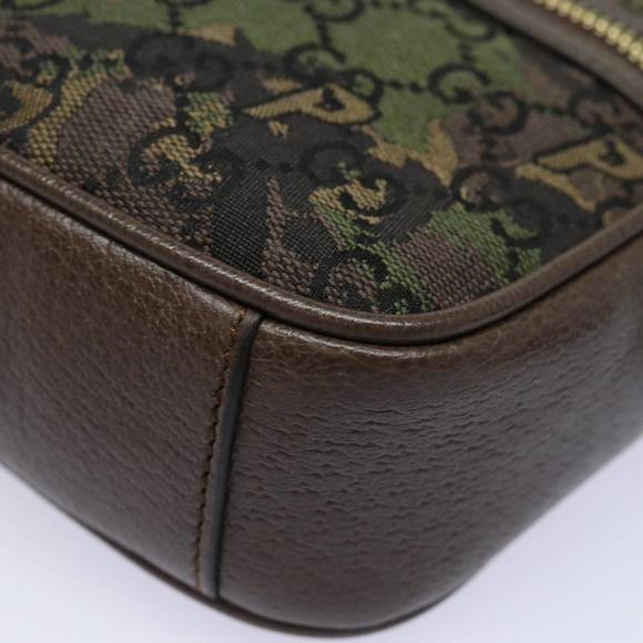 GUCCI GG Canvas Web Sherry Line GUCCIxPALACE Bag Camouflage 723142 Auth 74880S - Picture 16 of 16